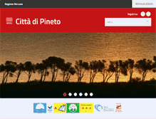 Tablet Screenshot of comune.pineto.te.it